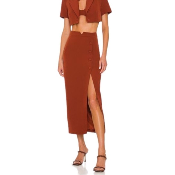 NWT Camila Coelho Chelle Maxi Midi Skirt